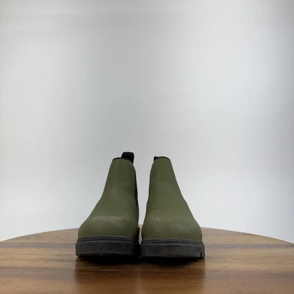 Little Kids Native Kensington Green Waterproof Pull On Chelsea Boots Size 9 C